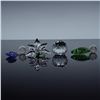 Image 1 : 4pc Swarovski SCS Crystal Figurine, Ornaments, and Paperweight