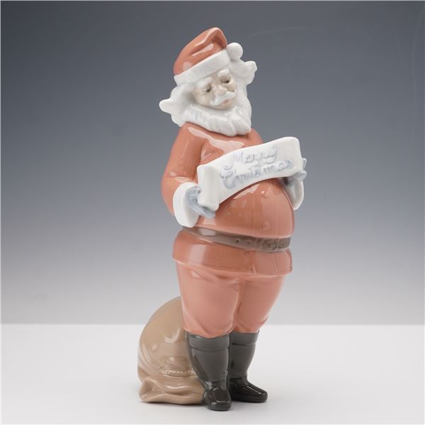 Nao by Lladro Figurine, Santa's Best Wishes 1399