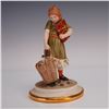 Image 1 : Sandro Maggioni Capodimonte Porcelain Figurine, Girl with Basket