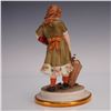 Image 2 : Sandro Maggioni Capodimonte Porcelain Figurine, Girl with Basket