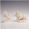 Image 1 : 2pc Department 56 Snowbabies Figurines, Hooked on Fishing & In the Groove