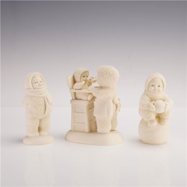 3pc Department 56 Snowbabies Figurines