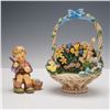 Image 4 : 2pc Goebel Hummel Porcelain Figurines, Joys of Spring