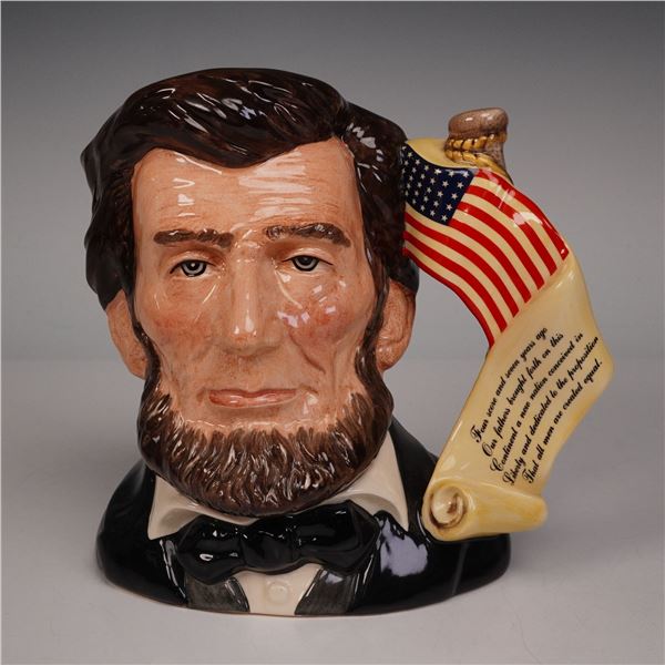 Royal Doulton Large Character Jug, Abraham Lincoln D6936