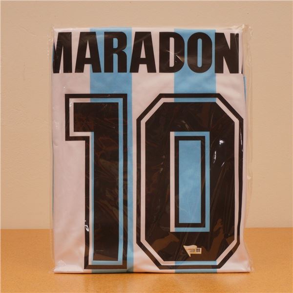 Diego Maradona Signed Argentina National Team Jersey w/ Fanatics Hologram