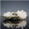 Image 1 : Quartz Crystal Cluster Mineral Specimen w/ Epidote & Hematite Inclusions