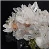 Image 2 : Quartz Crystal Cluster Mineral Specimen w/ Epidote & Hematite Inclusions