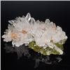 Image 3 : Quartz Crystal Cluster Mineral Specimen w/ Epidote & Hematite Inclusions