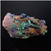 Image 3 : Azurite and Malachite Mineral Specimen on Iron Matrix