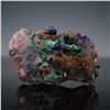 Image 4 : Azurite and Malachite Mineral Specimen on Iron Matrix