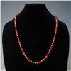 Image 1 : Vintage Carnelian Agate and Hematite and 14K Yellow Gold Beaded Necklace