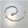 Image 3 : 14K White Gold 3.04ctw Diamond Cluster Link Bracelet