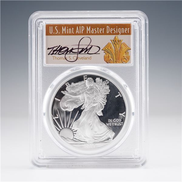 2017-W American Silver Eagle $1 Coin Denver ANA PCGS Graded PR70 DCAM