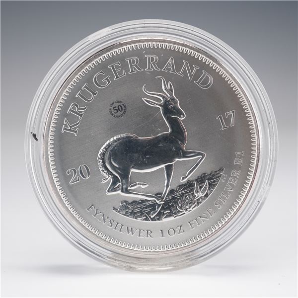 2017 South Africa One Ounce Silver Krugerrand Round