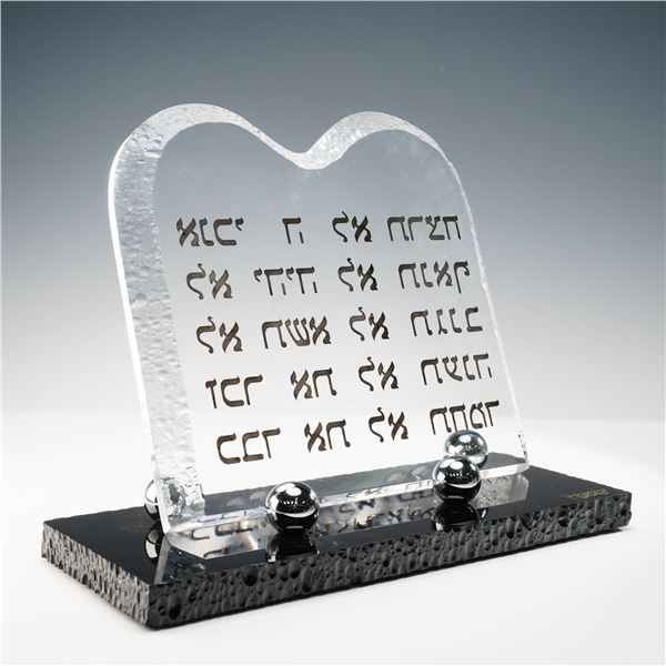 Shlomi Haziza Lucite Prayer Sculpture
