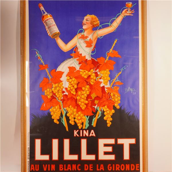 Robert Wolff (Robys) Kina Lillet 1937 Lithograph Advertising Poster