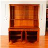 Image 2 : 2pc Mid Century Teak Captain Line Display Cabinet Made in Singapore