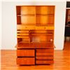 Image 2 : 4pc Danish Teak Modular Secretary and Bookcase Unit