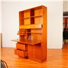 Image 3 : 4pc Danish Teak Modular Secretary and Bookcase Unit