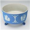 Image 2 : 2pc Wedgwood Jasperware EPNS covered Jar and Footed Bowl