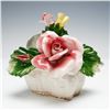 Image 3 : 2pc Nuova Capodimonte & Capodimonte Pastel Rose Baskets