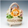 Image 3 : 3pc Capodimonte Porcelain Floral Sculptures