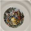 Image 2 : 2pc The Hacker Pottery Plates, 22KT Gold Rim Courting Scene