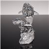 Image 3 : Swarovski Crystal Figurine, 1992 Annual Edition Whales -Care for Me, Signed