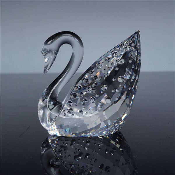 Swarovski Silver Crystal Figurine, Centenary Swan