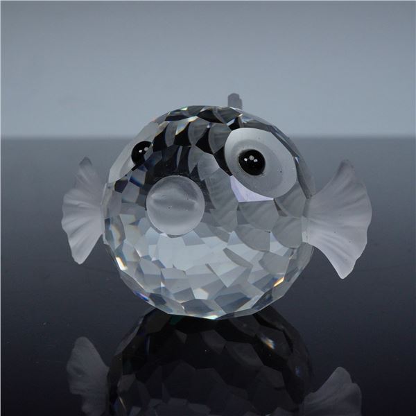 Swarovski South Sea Crystal Figurine, Large Blowfish