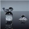 Image 2 : 2pc Swarovski Crystal Animal Figurines, Elephant & Frog