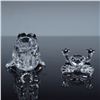 Image 3 : 2pc Swarovski Crystal Animal Figurines, Elephant & Frog