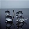 Image 2 : 2pc Swarovski Crystal Miniature Figurines, Dog and Cat