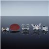 Image 3 : 5pc Swarovski Crystal Figurines, Puppet, Kris Bear, High Heel, & Bells