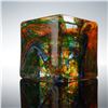 Image 1 : HQT Hand Made Art Glass Cube Paperweight