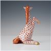 Image 2 : Herend Rust Fishnet Unicorn Figurine with Gold Accents