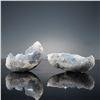 Image 1 : 2pc Mineral Specimens, Celestite Geode with Sky Blue Crystals