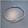 Image 1 : 14K White Gold 0.50ctw Diamond Round Bangle