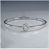 Image 3 : 14K White Gold 0.50ctw Diamond Round Bangle