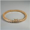 Image 1 : 14K Yellow Gold 1.25ctw Diamond S-Link Bracelet