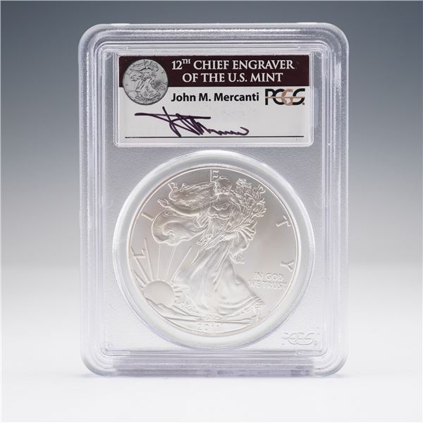 2011 American Silver Eagle First Strike One Dollar Coin PCGS Graded MS70