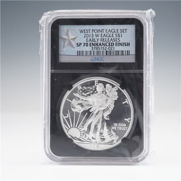 2013-W American Silver Eagle $1 Coin NGC Graded SP70 Enhanced Finish