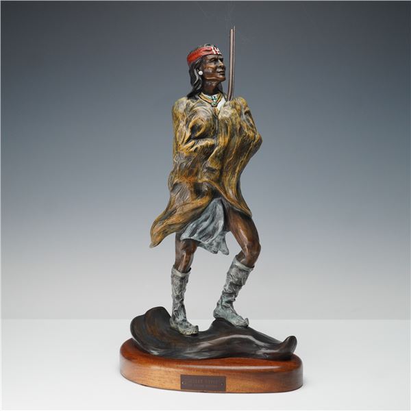 Ralph Roybal, Polychrome Bronze Sculpture, Desert Gypsy, Signed & Numbered