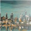 Image 5 : Mid-Century Modern Oil on Board Painting, Cityscape, Signed C. Balogh