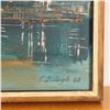 Image 6 : Mid-Century Modern Oil on Board Painting, Cityscape, Signed C. Balogh