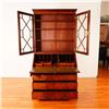 Image 2 : 2pc Early 20th Century Mahogany Secretary Bookcase with Slant Front Desk