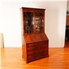 Image 6 : 2pc Early 20th Century Mahogany Secretary Bookcase with Slant Front Desk