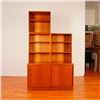 Image 1 : 4pc Mid-Century Danish Teak Modular Wall Unit Bookcase