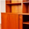 Image 3 : 4pc Mid-Century Danish Teak Modular Wall Unit Bookcase