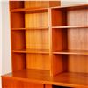 Image 4 : 4pc Mid-Century Danish Teak Modular Wall Unit Bookcase